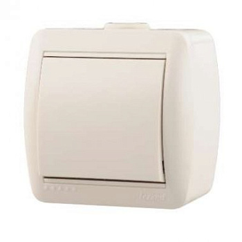 Выключатель 1 ОП "NATA" бел.