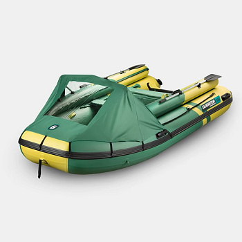Лодка надувная GLADIATOR E380X зелено-оливковый