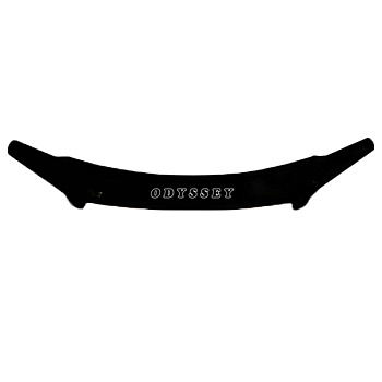 Дефендер капота (Classic черный) HONDA ODYSSEY RA6-RA7 99-03г.  (надпись)