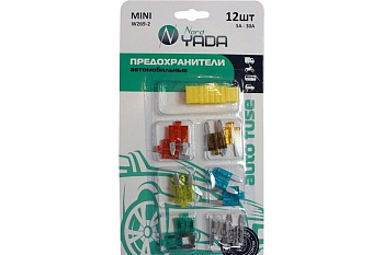Предохранитель MINI W269-2 с индикатором 12шт (5, 7,5, 10-2, 15-2, 20-2, 25, 30 А) 