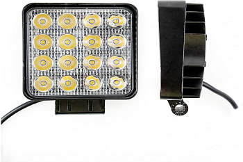 Фара рабочего света 48Вт квадрат 16 диодов дальний 106*106*47 TM Nord YADA																										