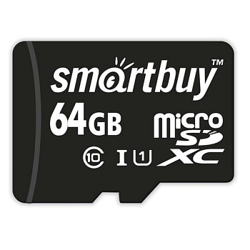 Карта памяти 64GB microSD 10 class SmartBuy 