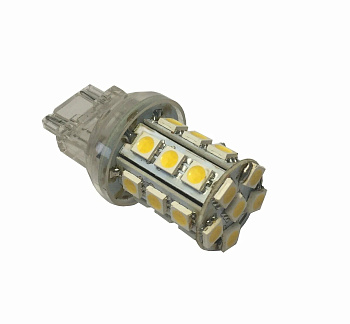 Светодиод 12V T-25 (24SMD, size 5050) W2.5x16d (3157) (белый) (габарит, стоп-сигнал амер.авто)