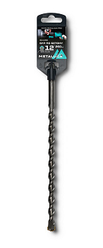 Бур по бетону SDS-plus METALLICA Optima 12 х260/200 мм, напайка с центром, 2 спирали