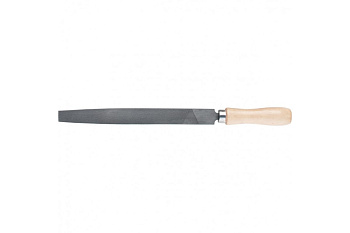 Напильник 200мм, плоский, деревянная ручка Сибртех