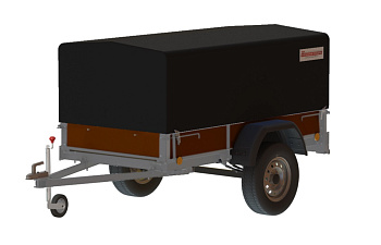 Автоприцеп Универсал R15 удл.дышла+опор.колесо-авт.+дуги+тент 1,3м