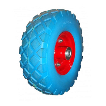 Колесо PU1020 10"х3,50-4 пенополиуретан, к тачкам HT1816, HT1820, втул.20мм