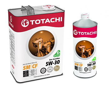 Масло моторное TOTACHI Eco Gasoline Semi-Synthetic SN/CF 5W-30 1л