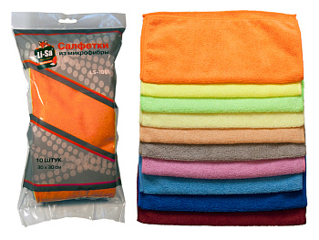 Набор салфеток City UP  универс.микрофибра (к-т 10шт) 