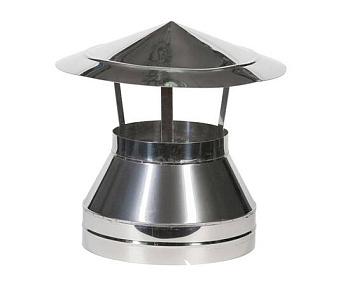 Оголовок-зонт  нерж, нерж. d115/200 0,5мм/0,5мм