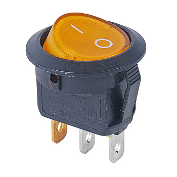 Переключатель ПК 2 большой с подсветкой, круглый/прямоугольный