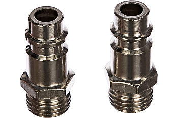 Фитинг-переходник QUATTRO ELEMENTI EQ-5, соединение папа EURO - папа резьба 1/4" (2 шт)