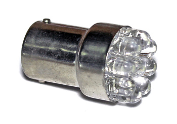 Лампа G18,5(9LED) R10W светодиод WHITE 12V (белый) 900309