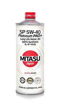 Масло моторное MITASU PLATINUM PAO SP 5W-30 синт. 1л 