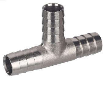 Тройник соеденительный для садовых шлангов 1/24" (латунь) 