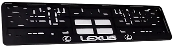 Подставка под номер черная LEXUS  с защелкой