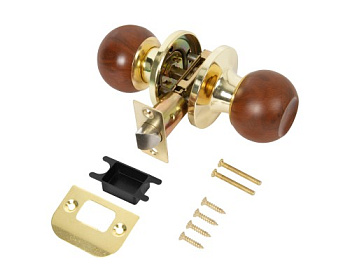 Ручка защелка DK672/BL WD-PS (без фик.) дерево (49491) (PUNTO)