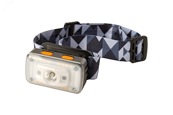 Фонарь налобный аккум. MAXPILER MHF-03 (300/150 Лм, LED SMD, 55*, 7 реж, 3-24ч, сенсор)