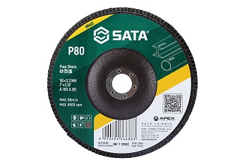 Диск шлифовальный лепестковый SATA 180хP80х22,23мм