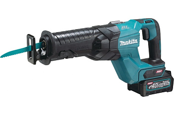 Пила сабельная аккум. MAKITA XGT BL 40В, ход 32мм, рез 255мм (2х4.0Ач, DC40RA/, кейс)