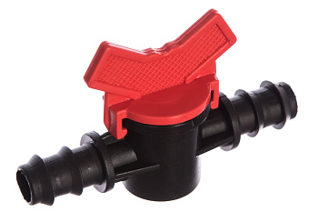 Кран проходной для капельной трубки