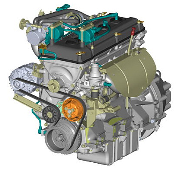 Двигатель с оборудованием УАЗ СГР "Е4", АИ-92,  40911.1000400-95