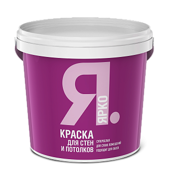Краска ЯРКО для стен и потолков белая, 14кг Краска ЯРКО для стен и потолков белая, 14кг
