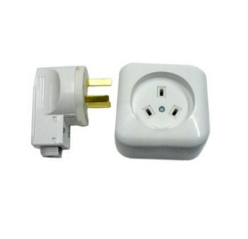 Разьем печной ОП В32-002/РА32-255 PW-BW 32A250B 2P+PE белый 101.0420 SV 0301-0004, 0303-00010