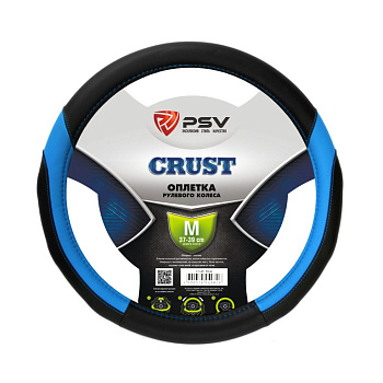 Оплетка руля PSV CRUST красная, синяя (M)