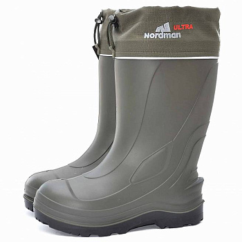 Сапоги муж. NordMan Ultra р.46 утепл. вкладышем из флиса черный