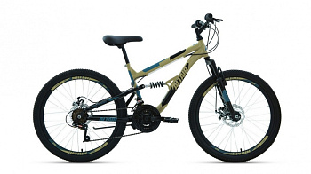 Велосипед ALTAIR MTB FS 26 1.0 (26"18ск. рост 18) бежевый/черный