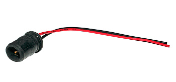 Патрон 1 контакт (под бесцокол. лампу) T10 с проводами Nord YADA