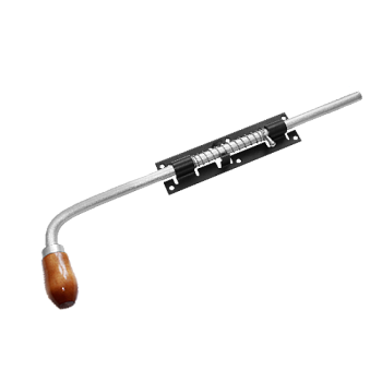 Засов Домарт с пружиной 600мм черный