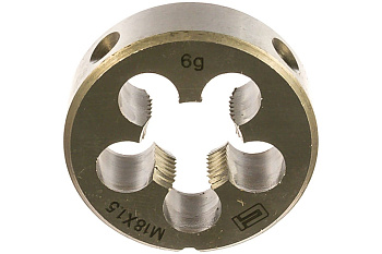 Плашка круглая 18,0*1,5