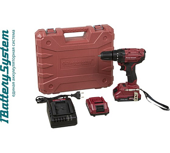 Дрель акк. Энергомаш 18В;2скор.; 2Акк; 2А4;кейс Дрель акк. Энергомаш 18В;2скор.; 2Акк; 2А4;кейс