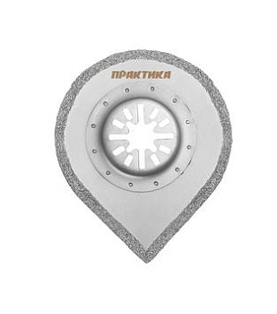 Насадка для МФИ ПРАКТИКА режущая - шлифовальная для углов, HM, по плитке и дереву, 70 мм