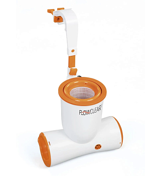 Фильтр-насос Bestway Skimatic подвесной с мусороуловителем 2574 л/час, совместим с картриджем 58012 