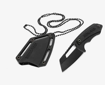 Нож (шейный) 2"=51мм в чехле Swiss+Tech (Нерж. сталь-4Cr13/420HC, Ручка-Nylon)
