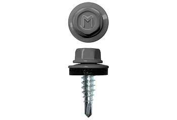 Саморез по металлу Daxmer 4,8х19 RAL 7004 (5000) сверло №2 (сигнальный серый)
