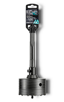 Коронка тв. спл. SDS-max METALLICA Optima 100x250/110 мм, h=50мм, М22,0х2,0 мм, с адаптером
