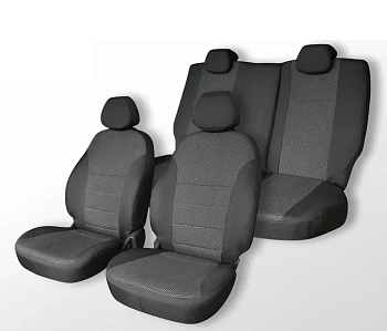 Чехлы на сиденья автомобиля Lexus RX300, Toyota Harrier (XU10), 1998-2001, жаккард черный/ серый