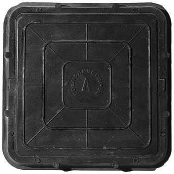 Люк полимер тип Л черный квадратный 685х60 30кН