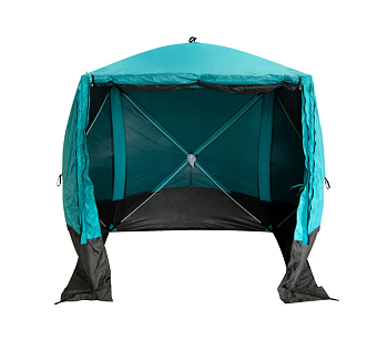 Шатер СЛЕДОПЫТ быстросборный, 2,1х2,1 м, h-2,05 м, S по полу 4,4 кв.м, цв. WATERFALL