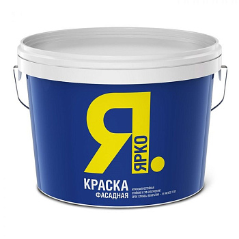 Краска ЯРКО фасадная белая, 14кг Краска ЯРКО фасадная белая, 14кг