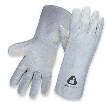Краги спилковые без подклада Jeta Safety,серые