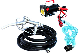 Насос для перекачки топлива СН8011 24V (+2 шланга, 1 пистолет)