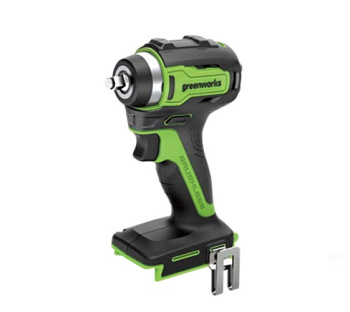 Гайковерт ударный акк. GREENWorks 24В 200Нм, бесщеточный, без АКБ и ЗУ