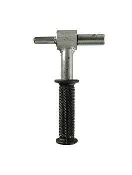 Адаптер шнека по льду с рукоятью для шуруповерта посадка 20мм на подшипнике металл.