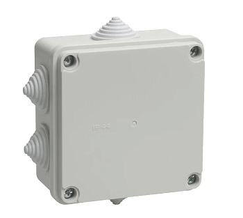Коробка распаячная ОП 100х100х50 IP55 KM41234 IEK UKO11-100-100-050-K41-55