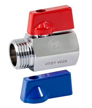 Кран шаровый для воды "мини"Хром 1/2 В/В